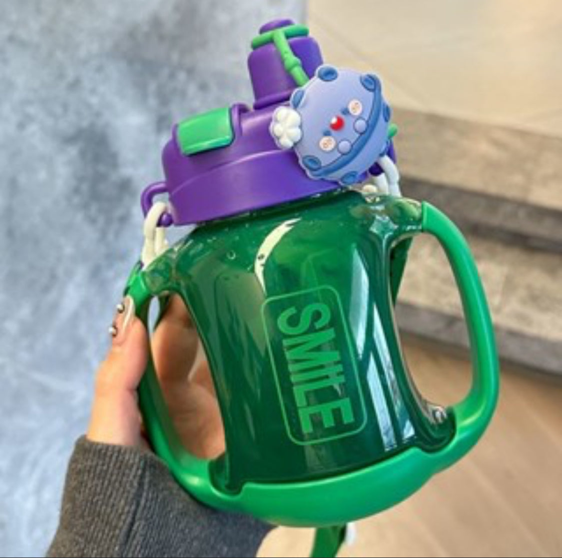 Large Capacity Cartoon Handle Bottle, Leak Proof BPS Free PC Water Bottle, Outdoor Sports Water Bottle Large Capacity Cartoon Handle Bottle, Leak Proof BPS Free PC Water Bottle, Outdoor Sports Water Bottle